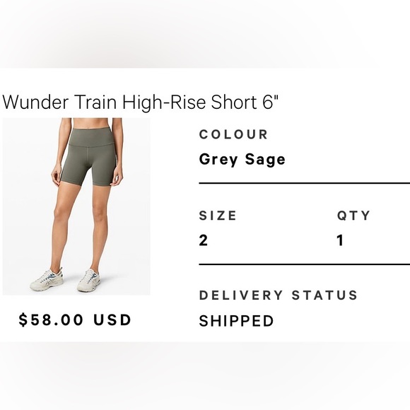 Lululemon Wunder Train Shorts - Picture 1 of 4